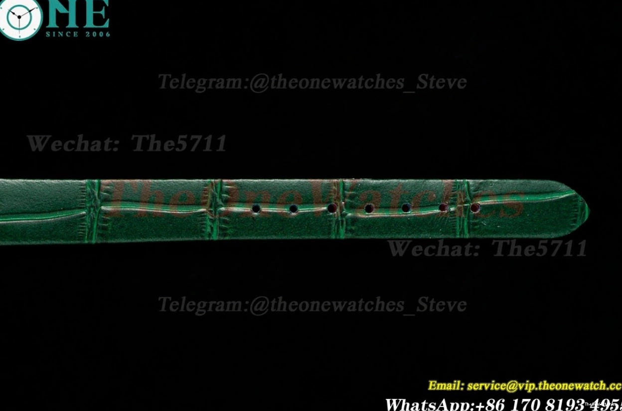 Baignoire LE Dia Ladies YG Green Dial Quartz AF 31mm White 0407